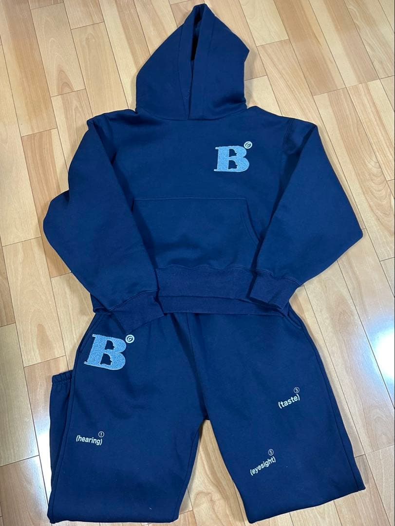 【Beck and call】　B logo hoodie sweat pant
