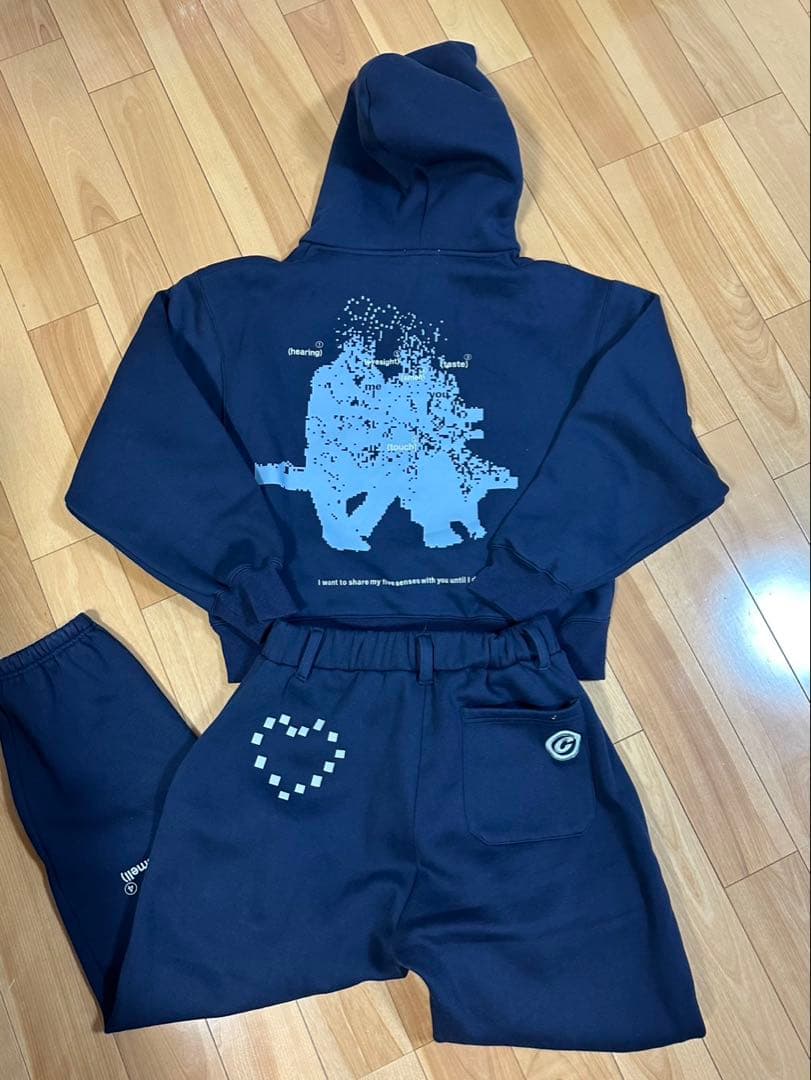 【Beck and call】　B logo hoodie sweat pant