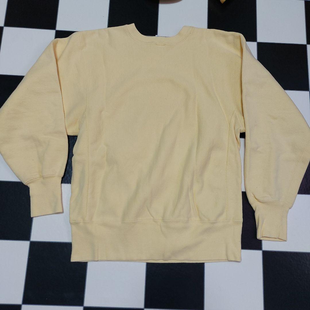 90s usa製 Champion　リバースウィーブ　ライトイエロー　黄色