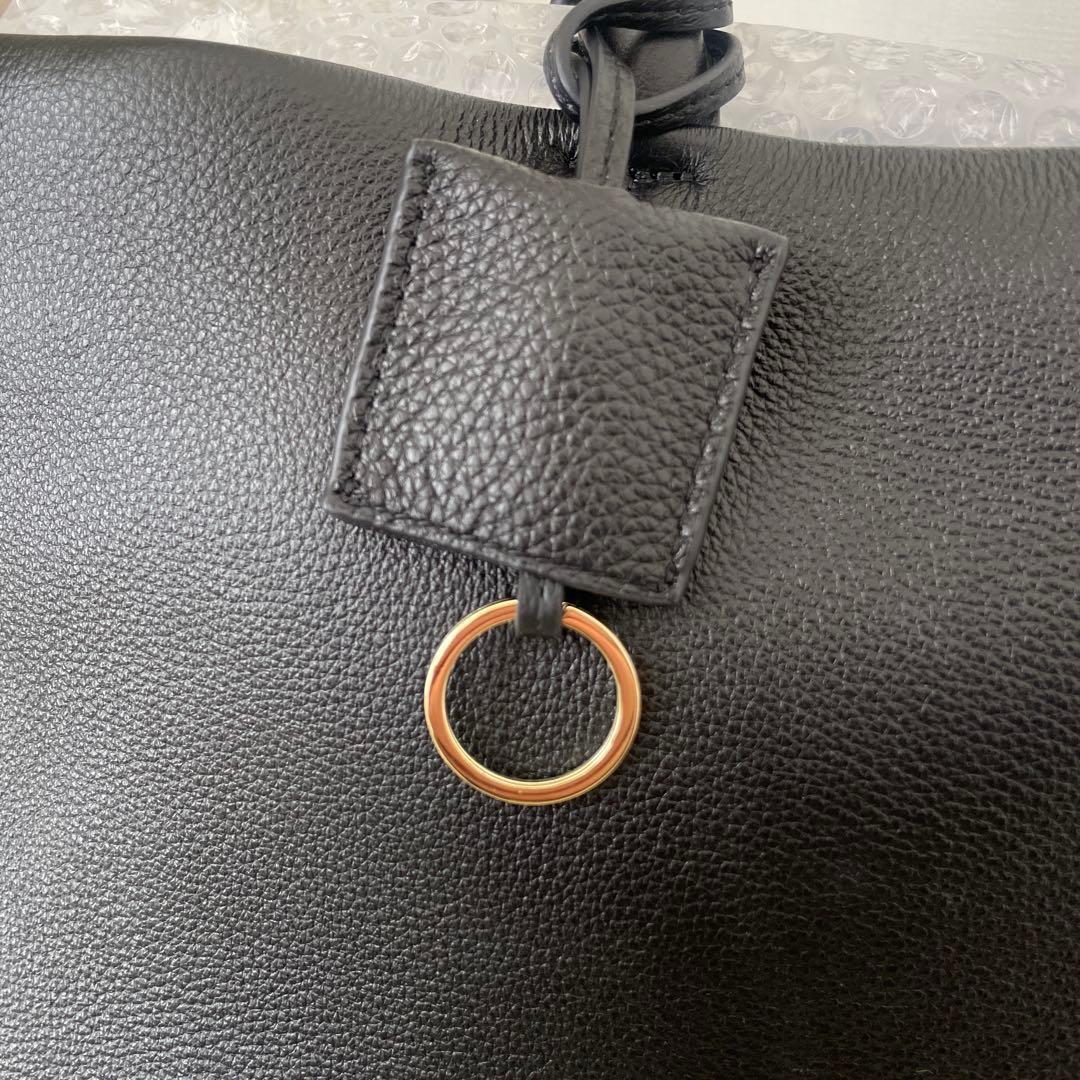 SLOBE IENA レザートートバッグ　黒　ショルダーバッグ　スローブイエナ