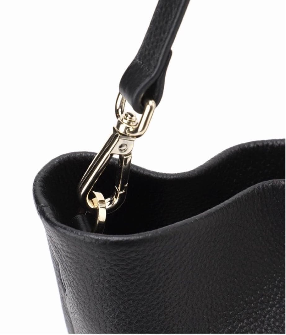 SLOBE IENA レザートートバッグ　黒　ショルダーバッグ　スローブイエナ