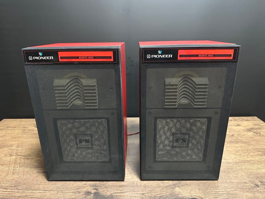 Pioneer パイオニア　S-X21V(RD) スピーカー　ペア シリアル同番