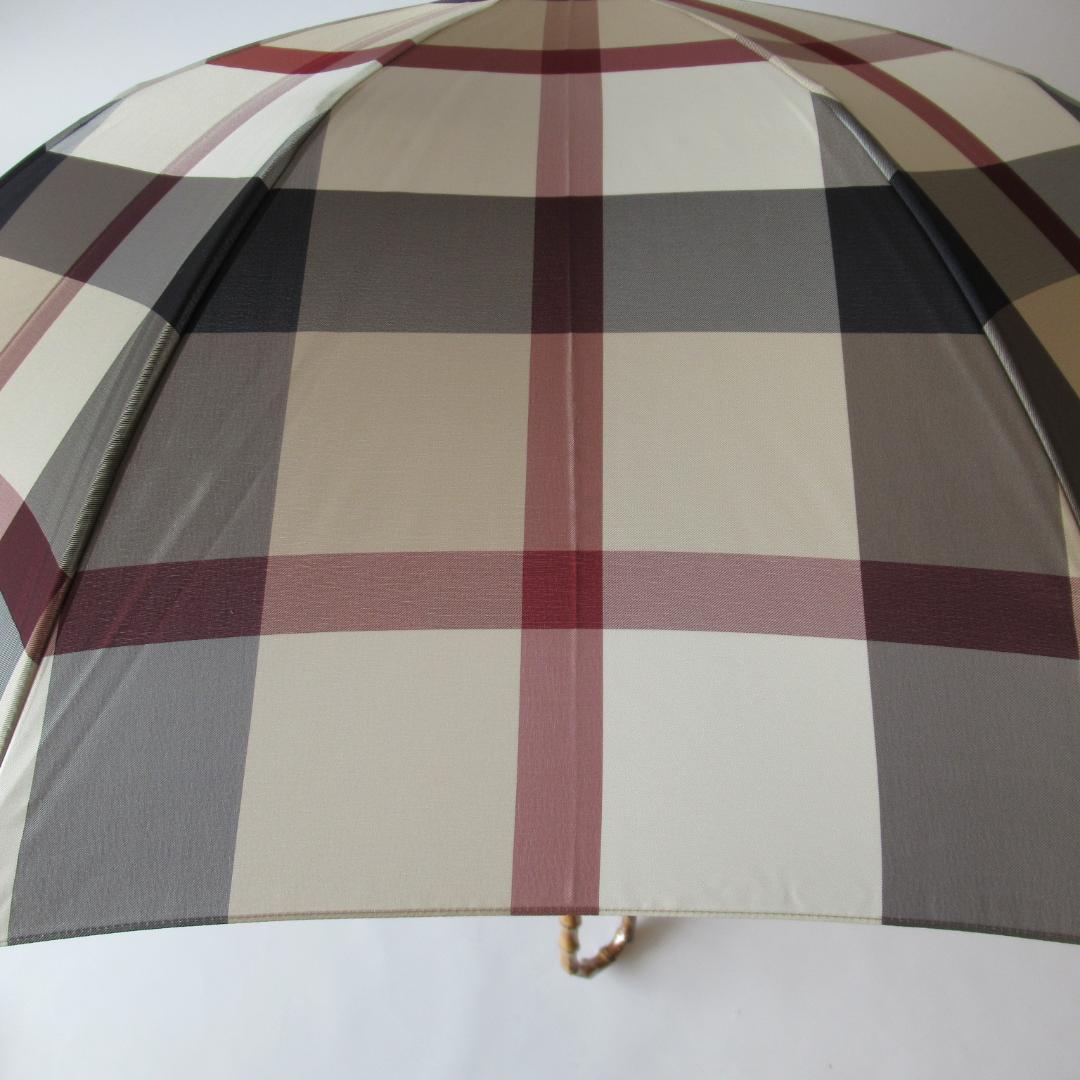 ブルーレーベルクレストブリッジ新品ベージュ 雨傘 / 長傘 晴雨兼用 2/2