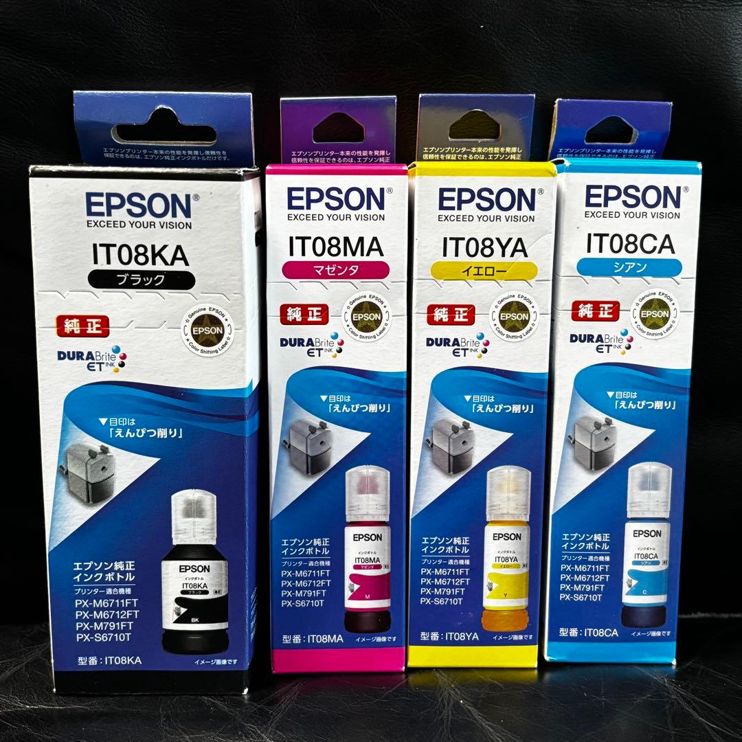 Epson IT08シリーズ インクカートリッジ 4色セット