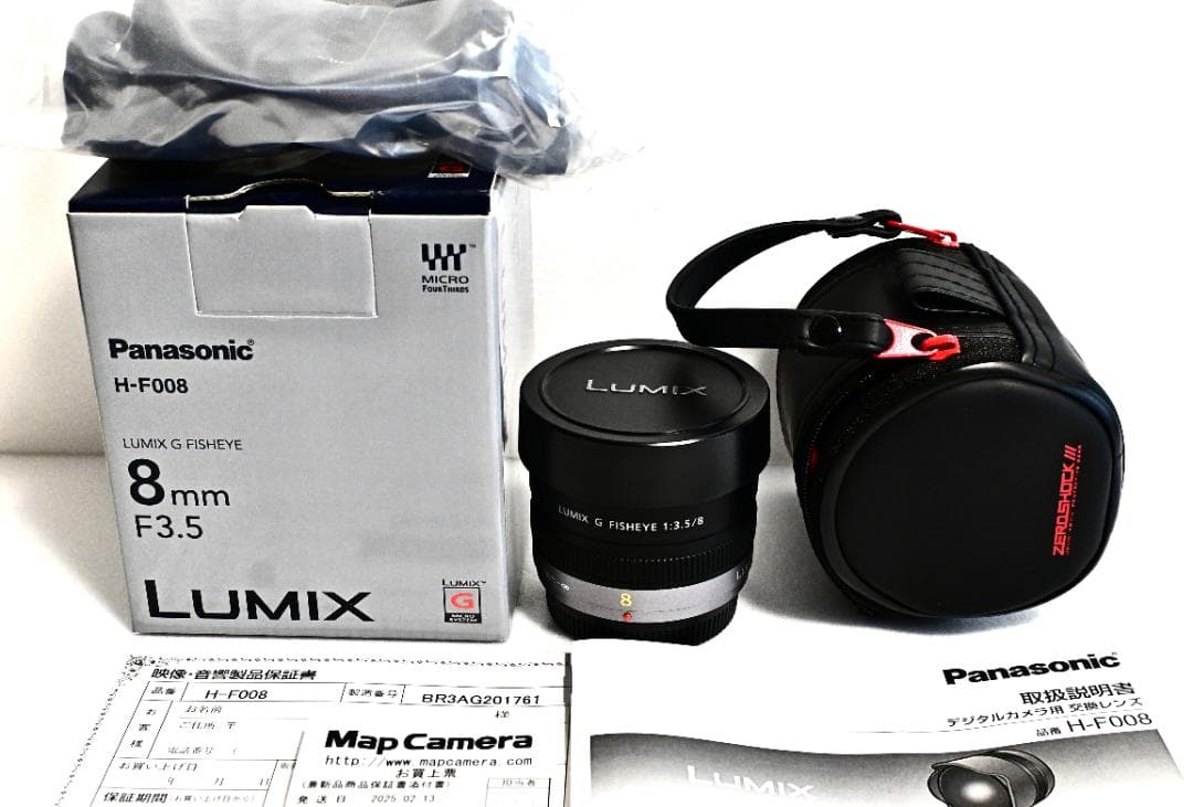 LUMIX G FISHEYE 8mm f3.5 H-F008 魚眼レンズ