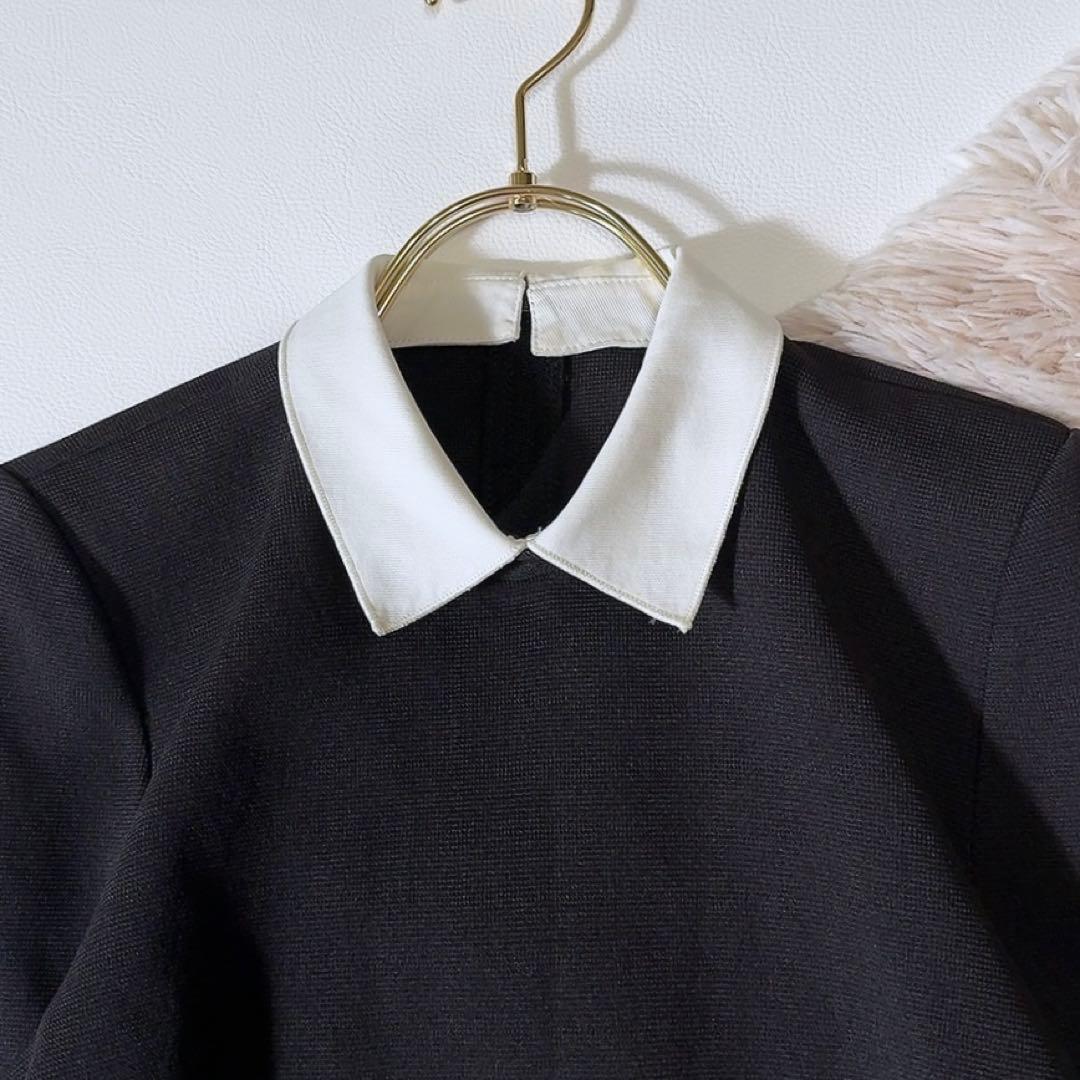 ハ*ー様 極美品ꕥフォクシーブティック グラシュー 白襟ワンピース 2WAY 3