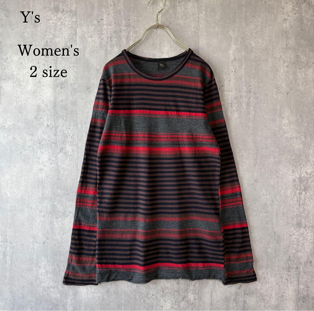 ワイズ Y's ヨウジヤマモト ボーダー ニット カットソー ウールコットン 2