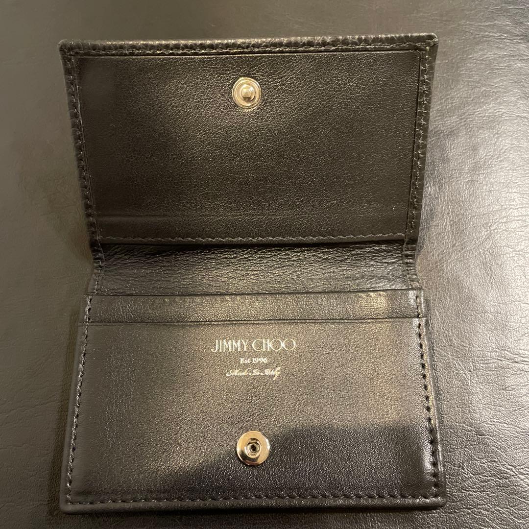 JIMMY CHOO ブラックレザー名刺入れ　正規品