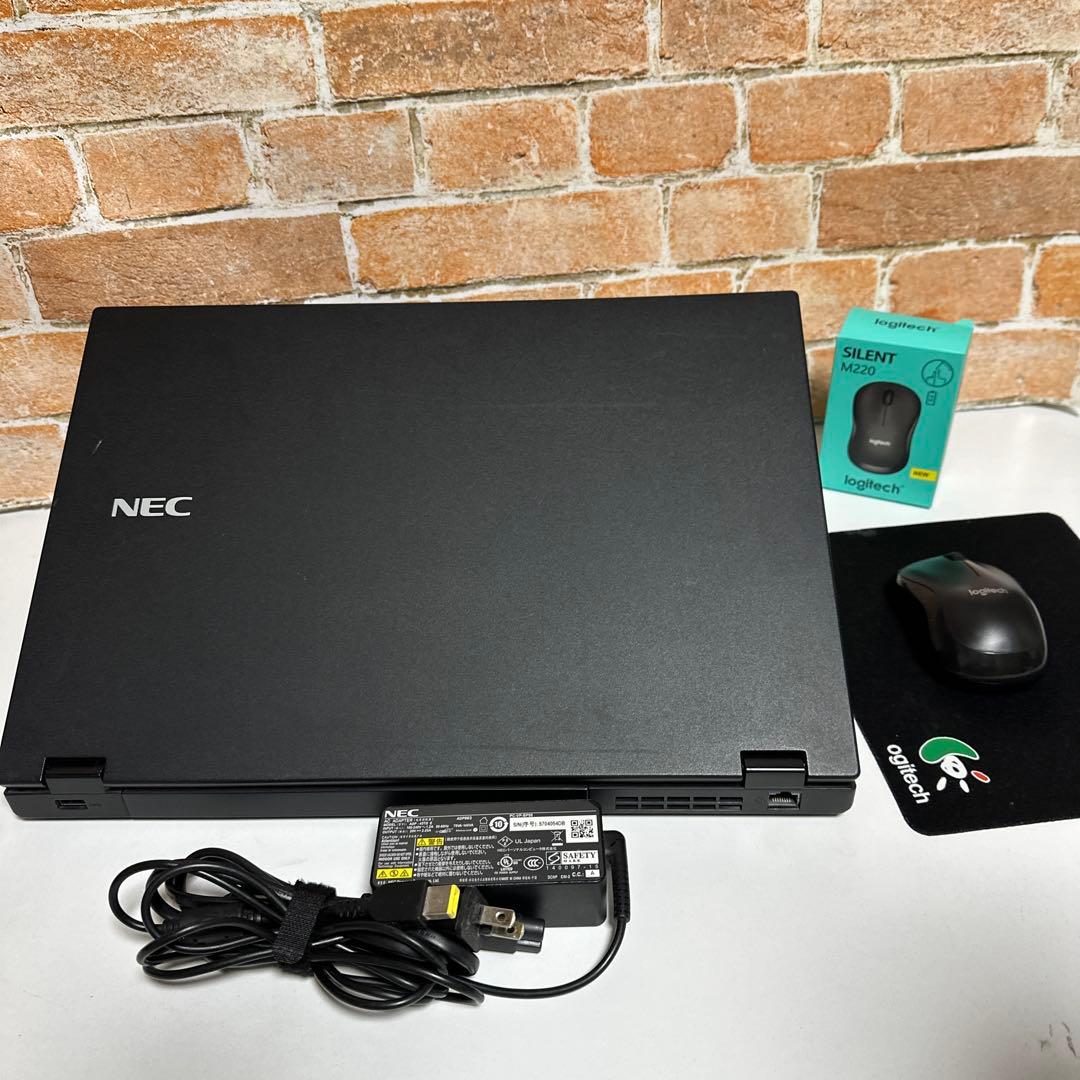 NECノート PC Webカメラ高速起動SSD Windows11 オフィス付