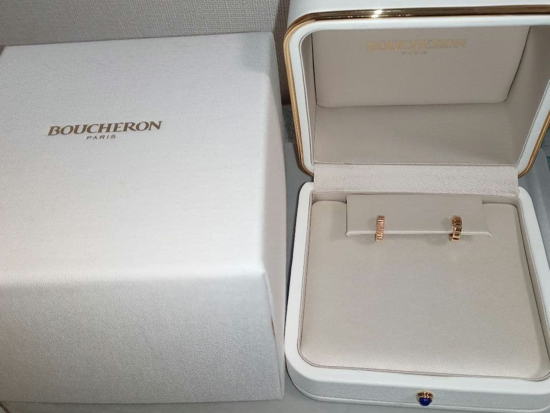BOUCHERON キャトル グログラン クルドパリ ピアス 2点セット