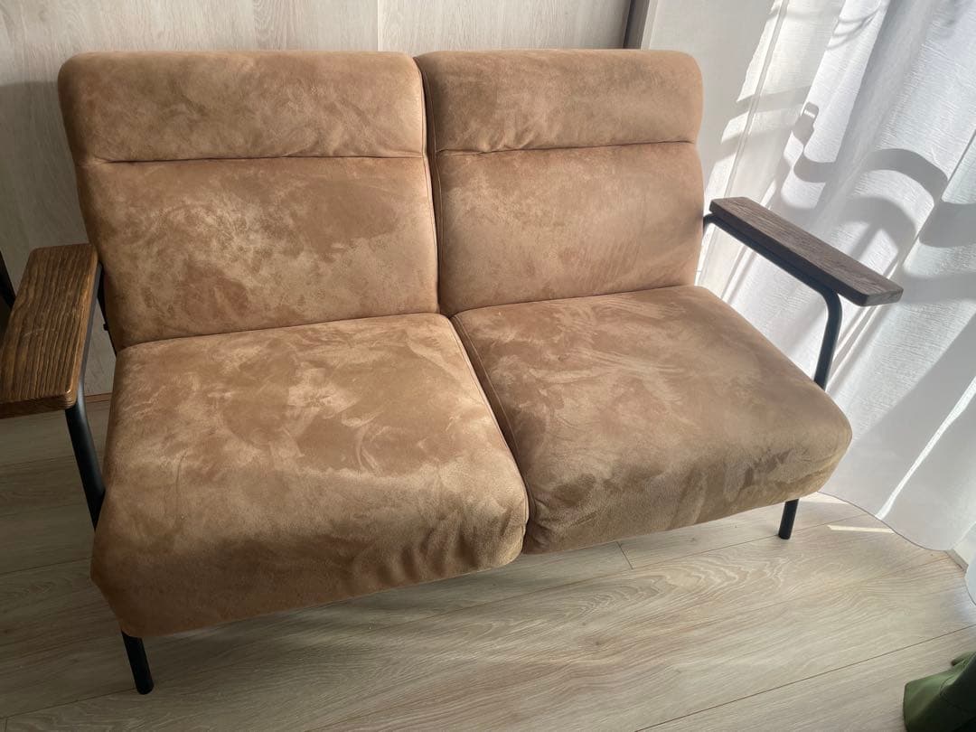 NOCE ソファ2人掛け（ライトブラウン）