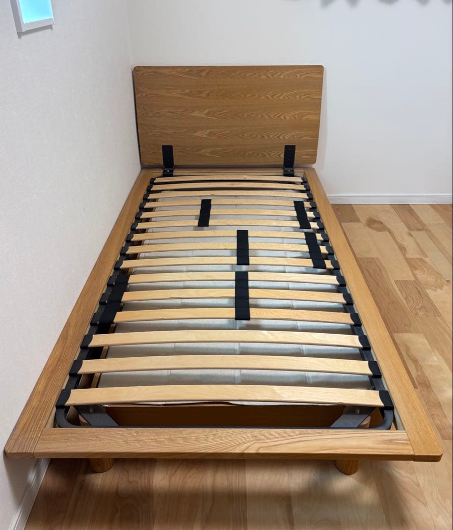 ＊専用＊ 無印良品　旧タイプ　木製シングルベッド 引き出し収納付き