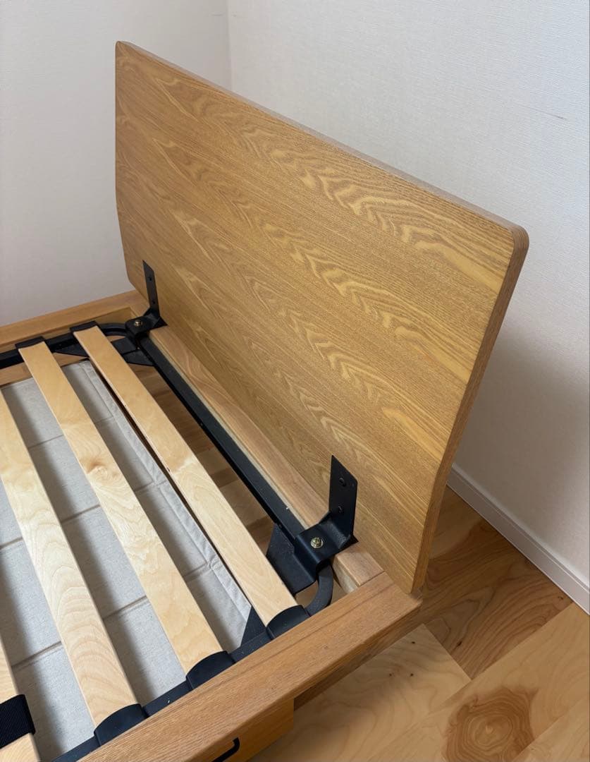 ＊専用＊ 無印良品　旧タイプ　木製シングルベッド 引き出し収納付き