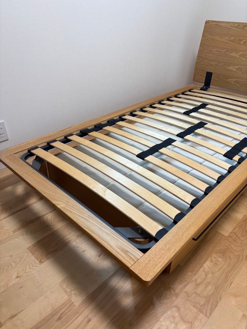 ＊専用＊ 無印良品　旧タイプ　木製シングルベッド 引き出し収納付き