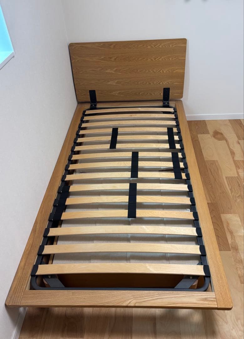＊専用＊ 無印良品　旧タイプ　木製シングルベッド 引き出し収納付き