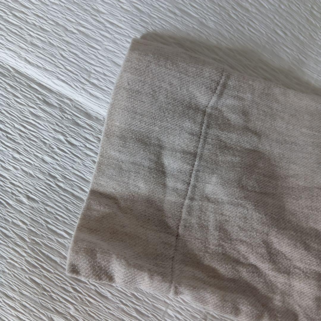 プリスティン　コットンリネンツイル長袖プルオーバー PRISTINE