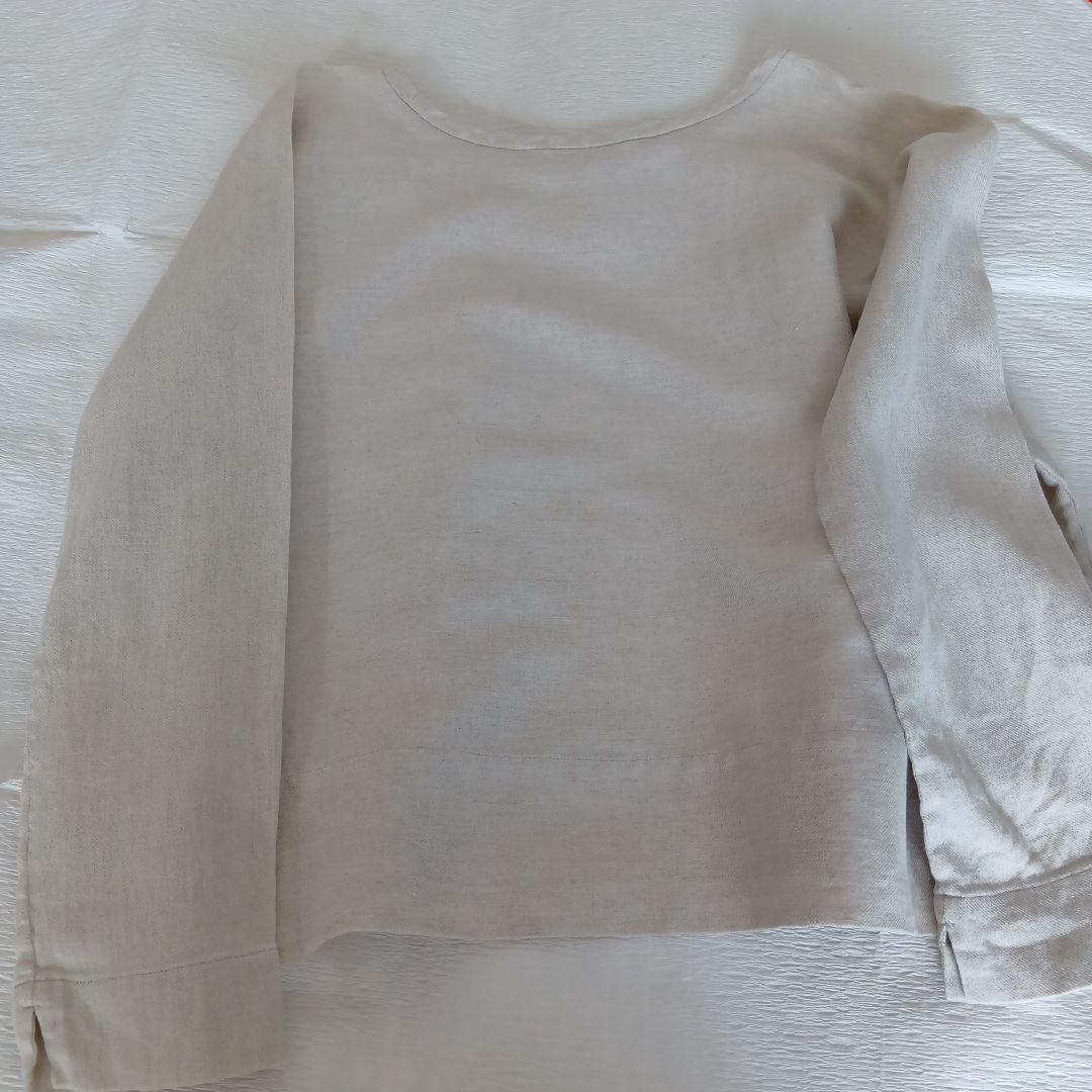 プリスティン　コットンリネンツイル長袖プルオーバー PRISTINE