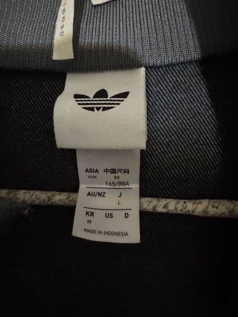 adidas アディカラーデニムトラックトップ グレー L