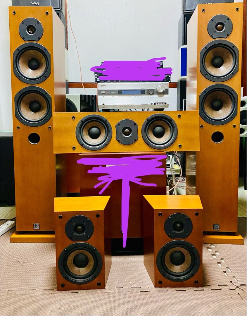 Onkyo 5.１セットスピーカー。動作確認済み…良い品です。