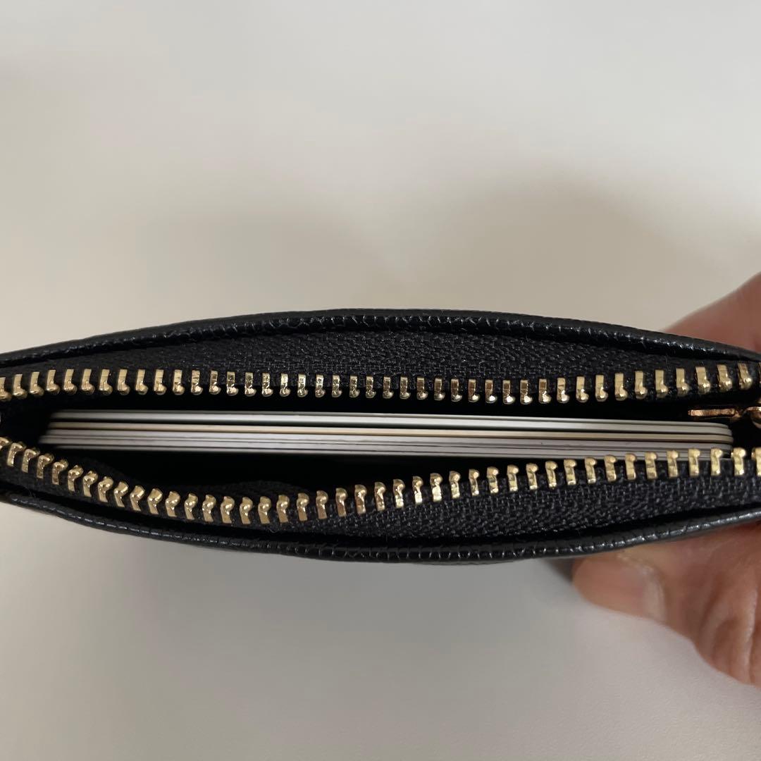 新品未使用　ブラックキルティングケース、キーケース　ノベルティ