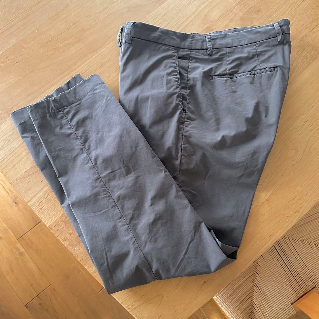 【レアサイズ】　BRIGLIA ノープリーツ チノパン (グレー /サイズ52)