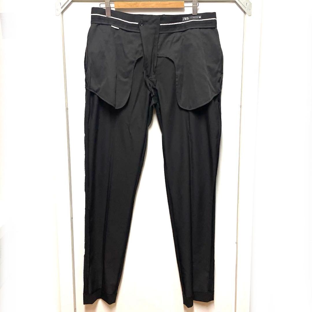 【おまとめ3点】ZARA ザラ メンズ 黒 ブラック 無地スーツサイズLくらい