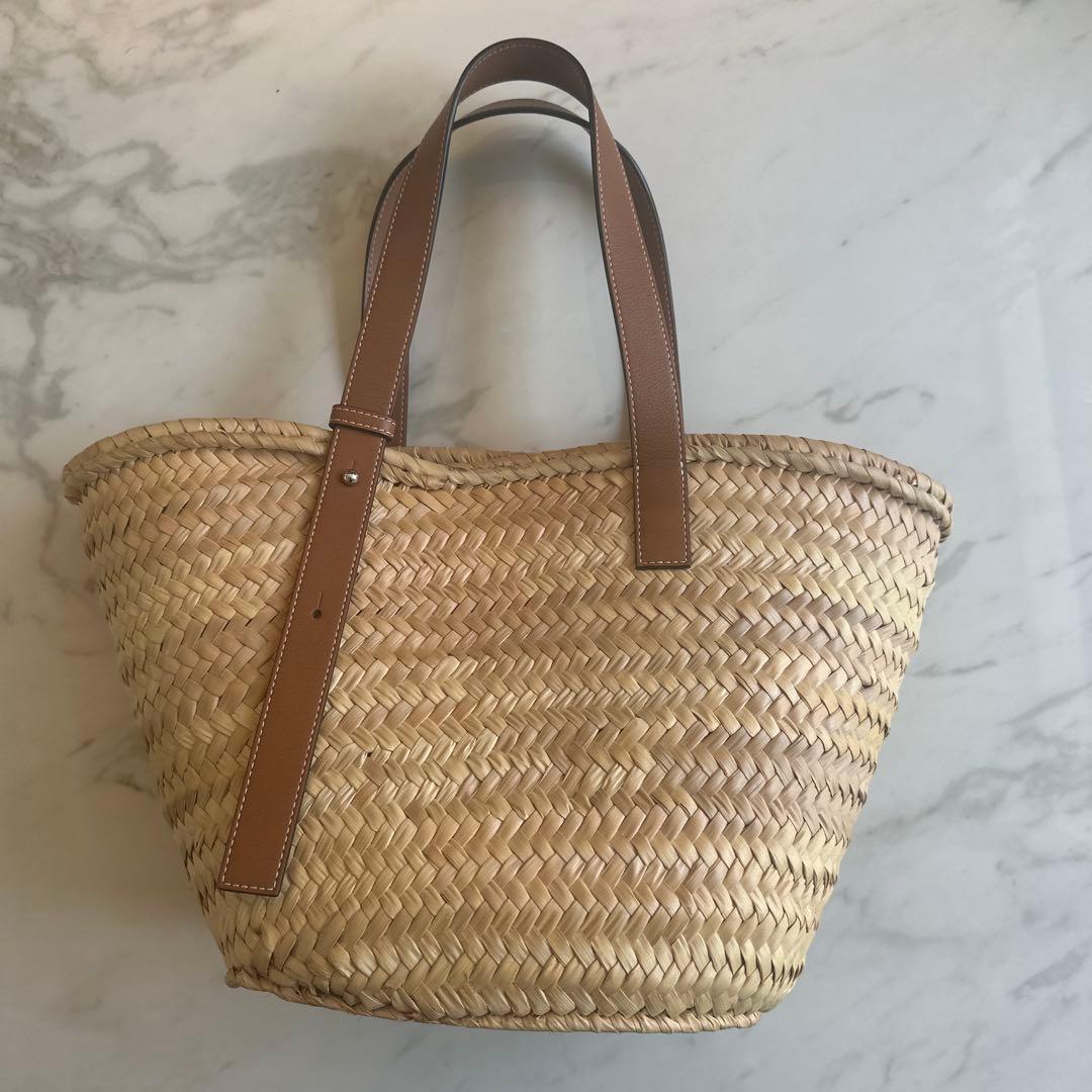 ロエベ　かごバック　ミディアム　美品　定価¥91,300円→¥43900