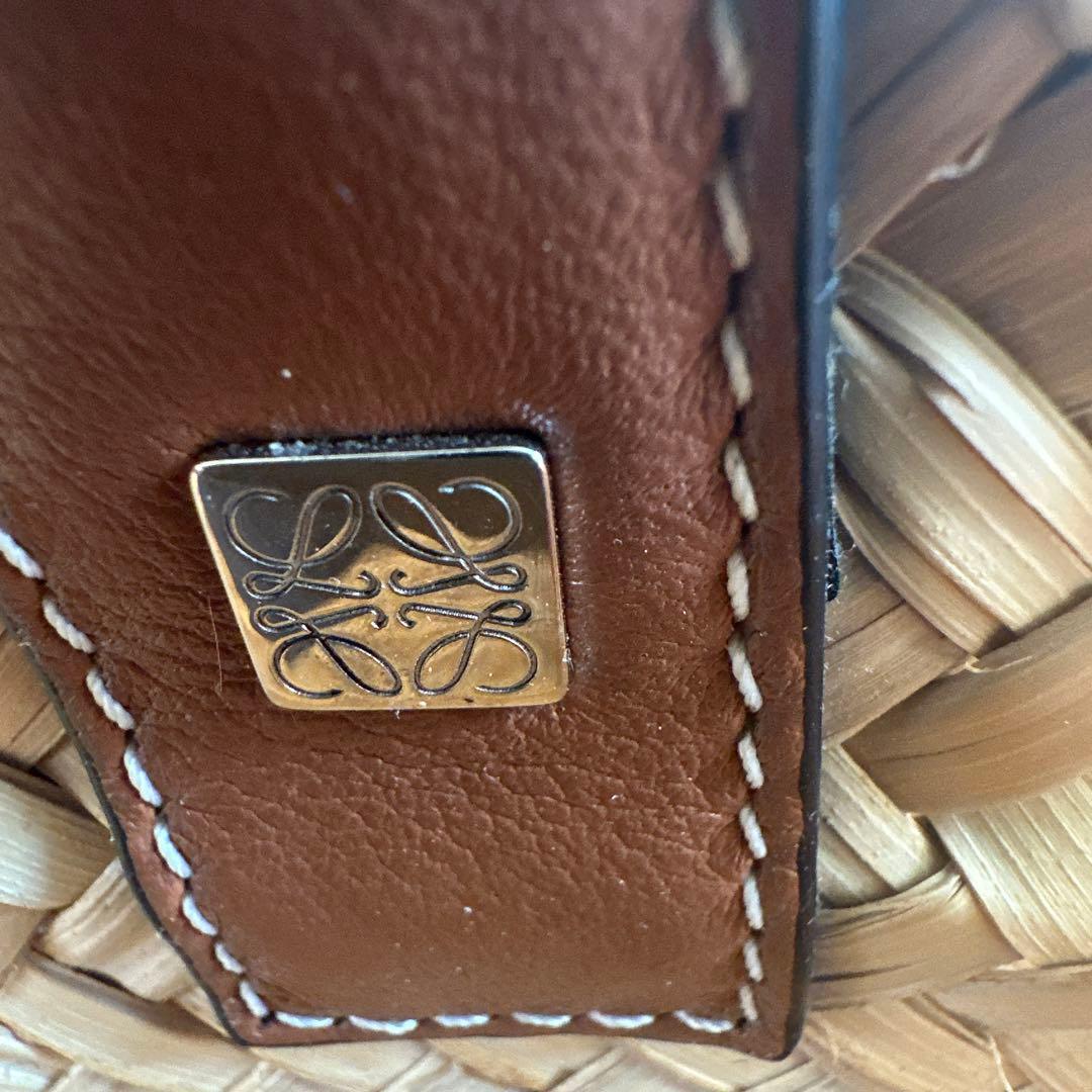 ロエベ　かごバック　ミディアム　美品　定価¥91,300円→¥43900