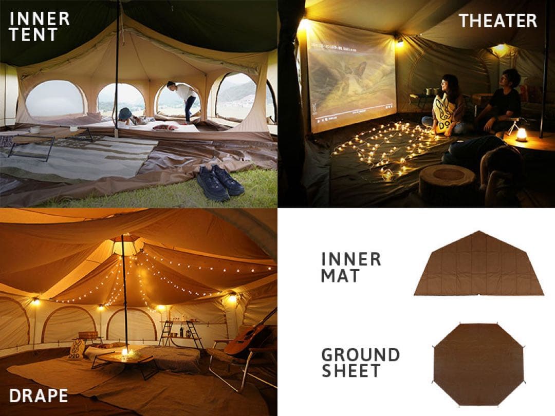 (lychee222)【メーカー保証あり】DOD タケノコテント2