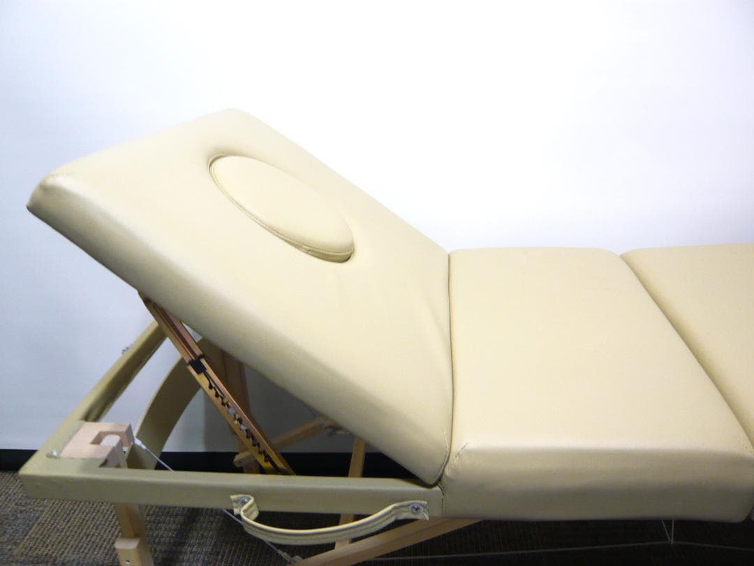 Luxia 高級木製折りたたみリクライニングベッド　 施術ベッド