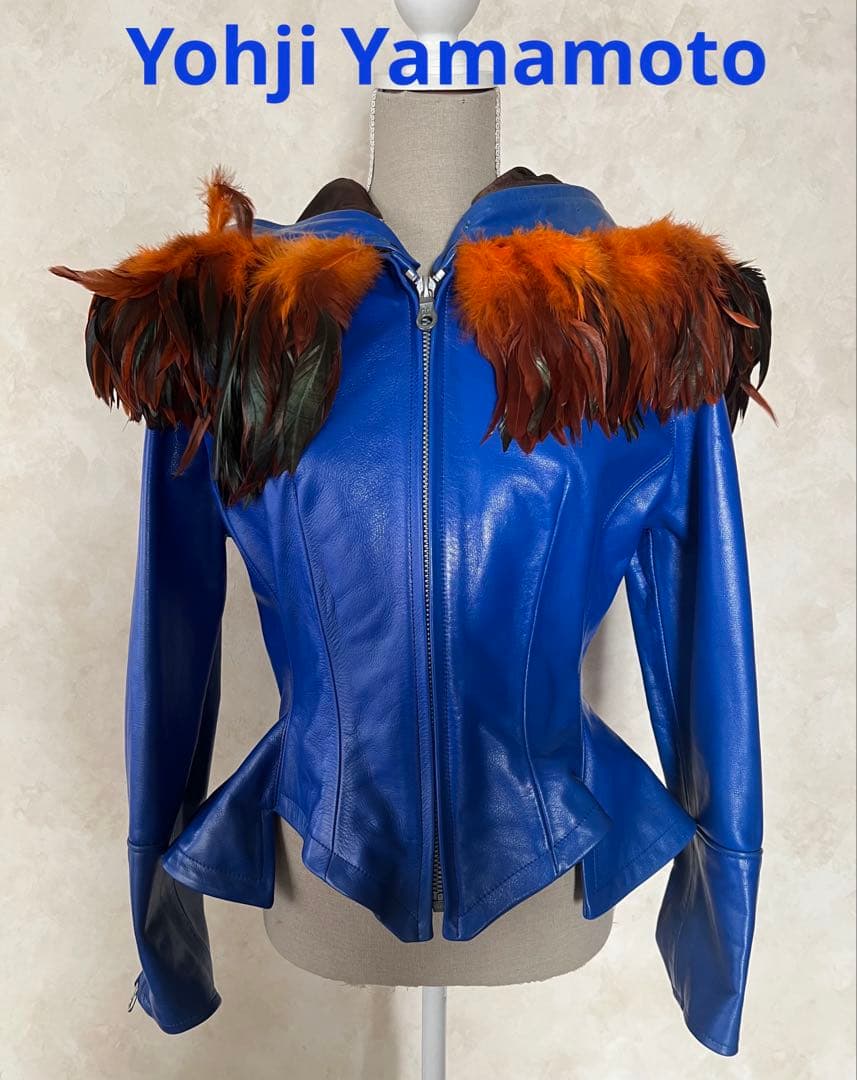 ヴィンテージ YohjiYamamoto希少新品未使用　レザーブルゾン羽付　M