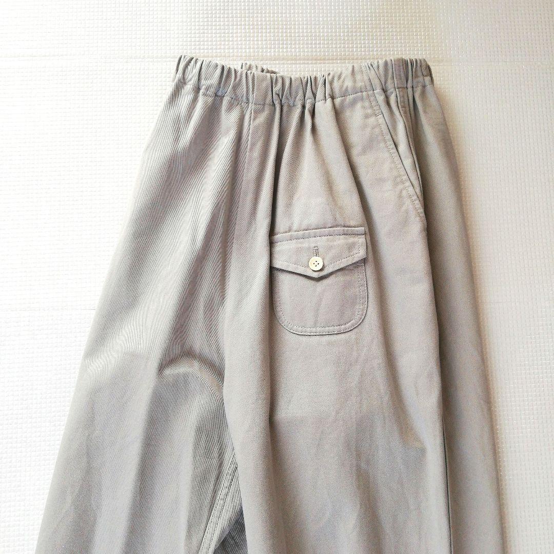 美品◆ゴーシュ　カツラギワイドパンツ　グレー