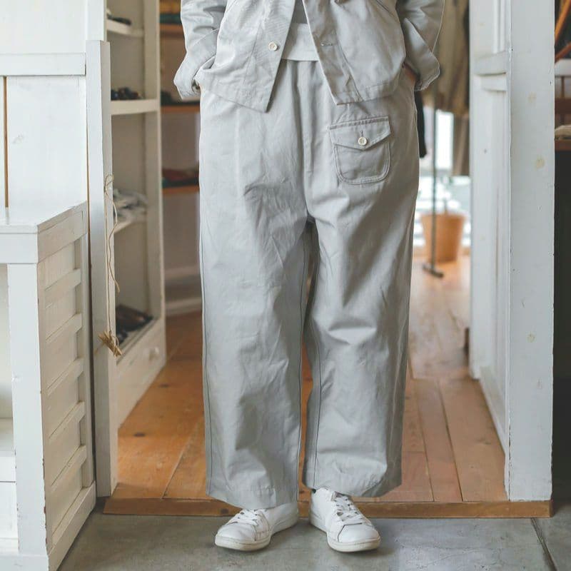 美品◆ゴーシュ　カツラギワイドパンツ　グレー