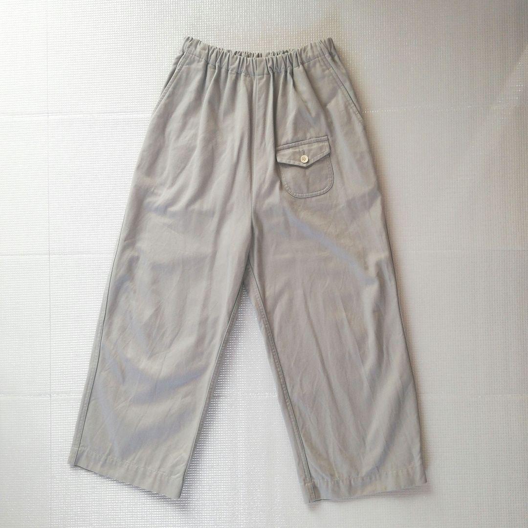 美品◆ゴーシュ　カツラギワイドパンツ　グレー
