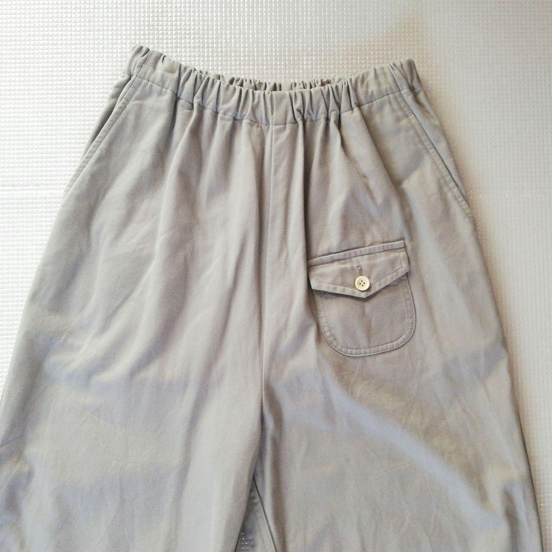 美品◆ゴーシュ　カツラギワイドパンツ　グレー