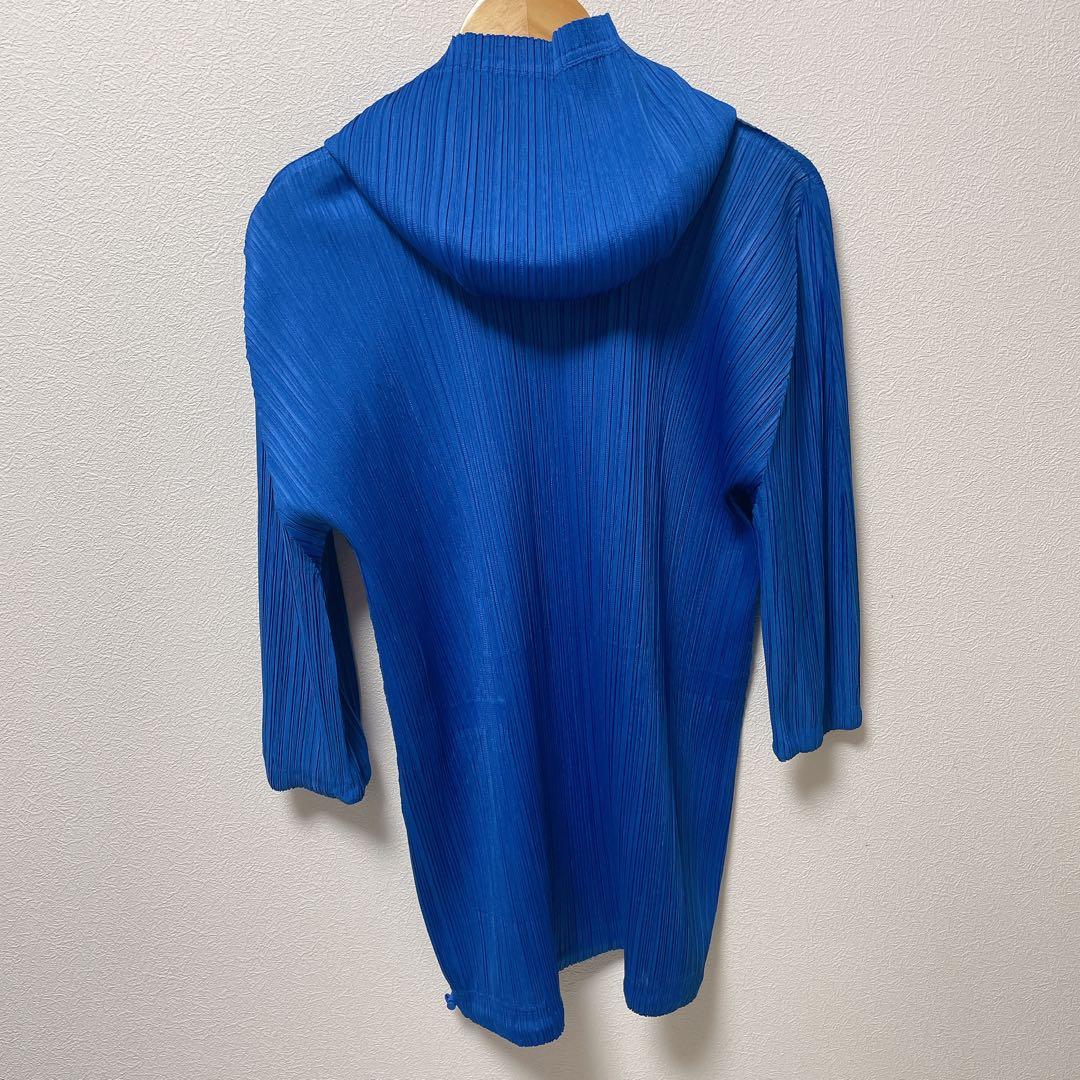 の*ん様 PLEATS PLEASE ジップアップパーカー　ロング　イッセイミヤ