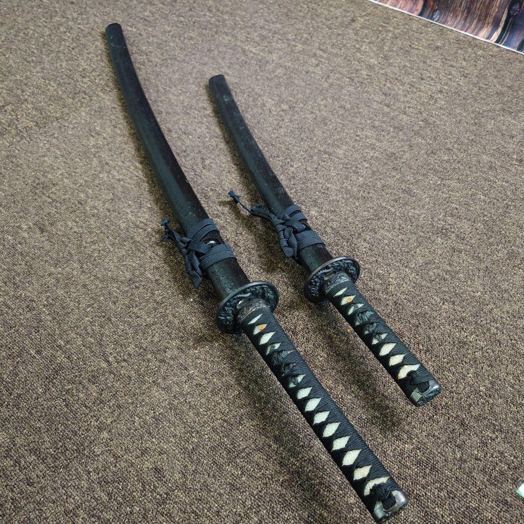 日本刀 鞘付き模造刀 大小2本セット 観賞用