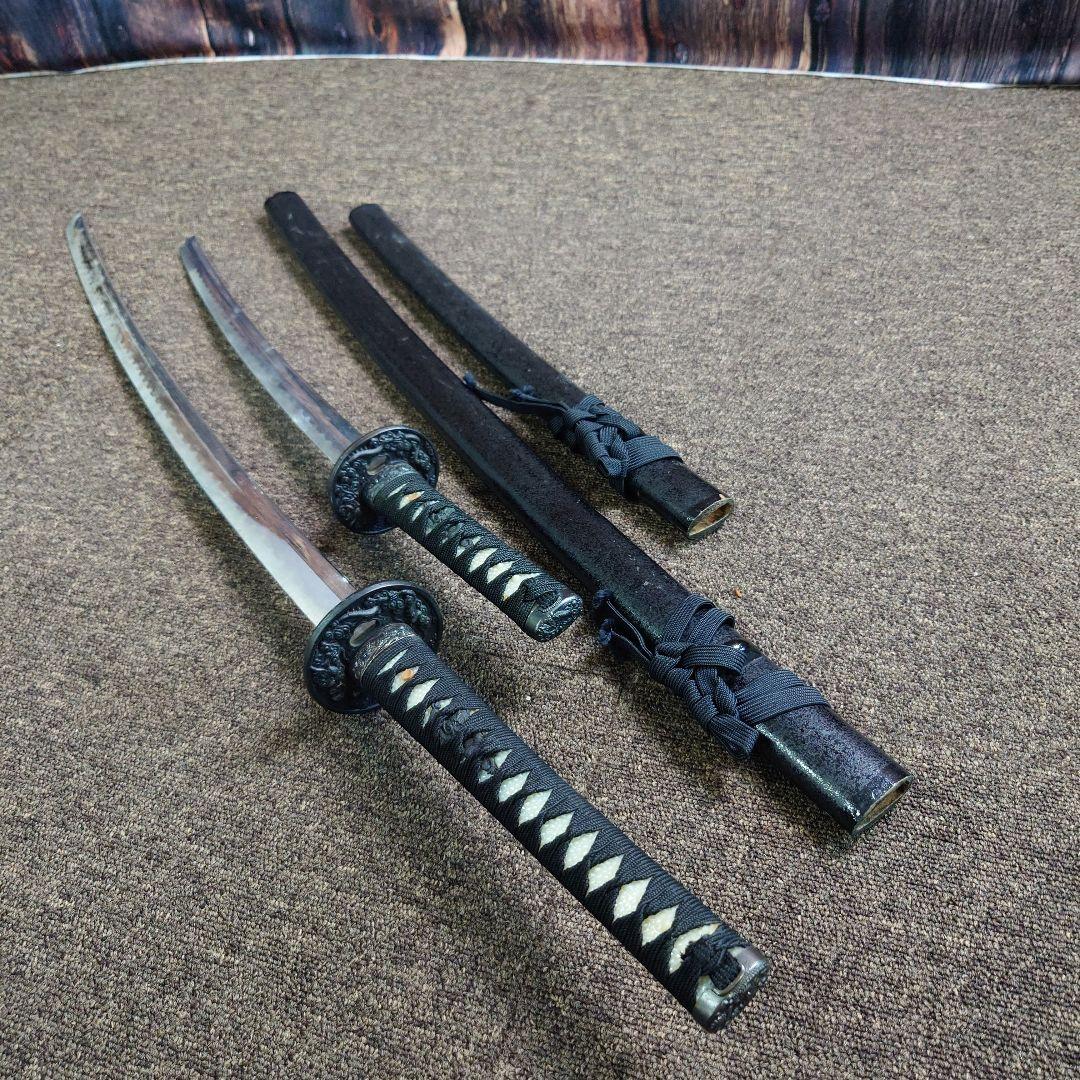 日本刀 鞘付き模造刀 大小2本セット 観賞用