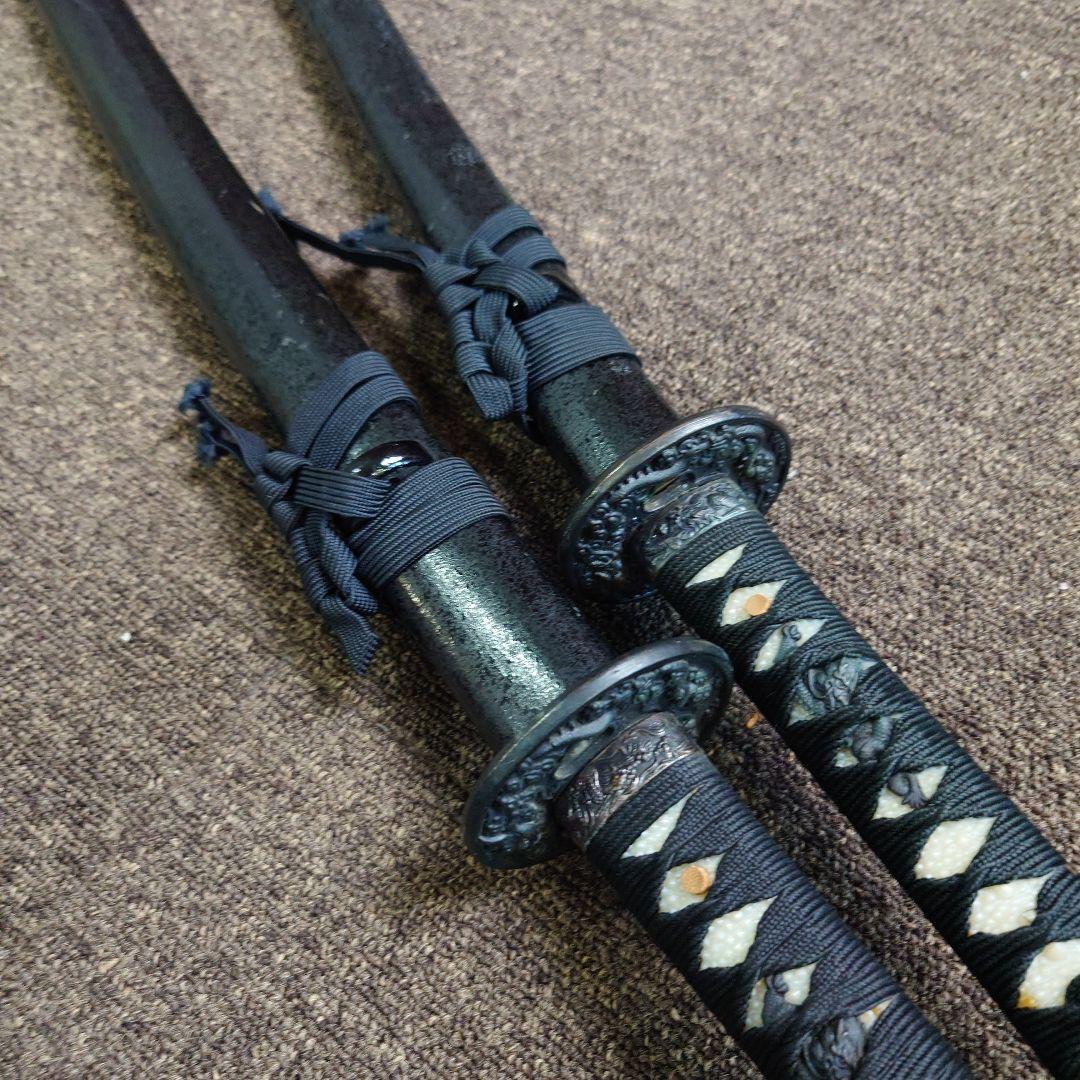 日本刀 鞘付き模造刀 大小2本セット 観賞用