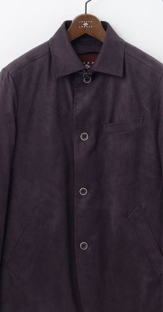 JOSEPH ABBOUD ダウンライナー付2WAYスウェードダウン ブルゾン