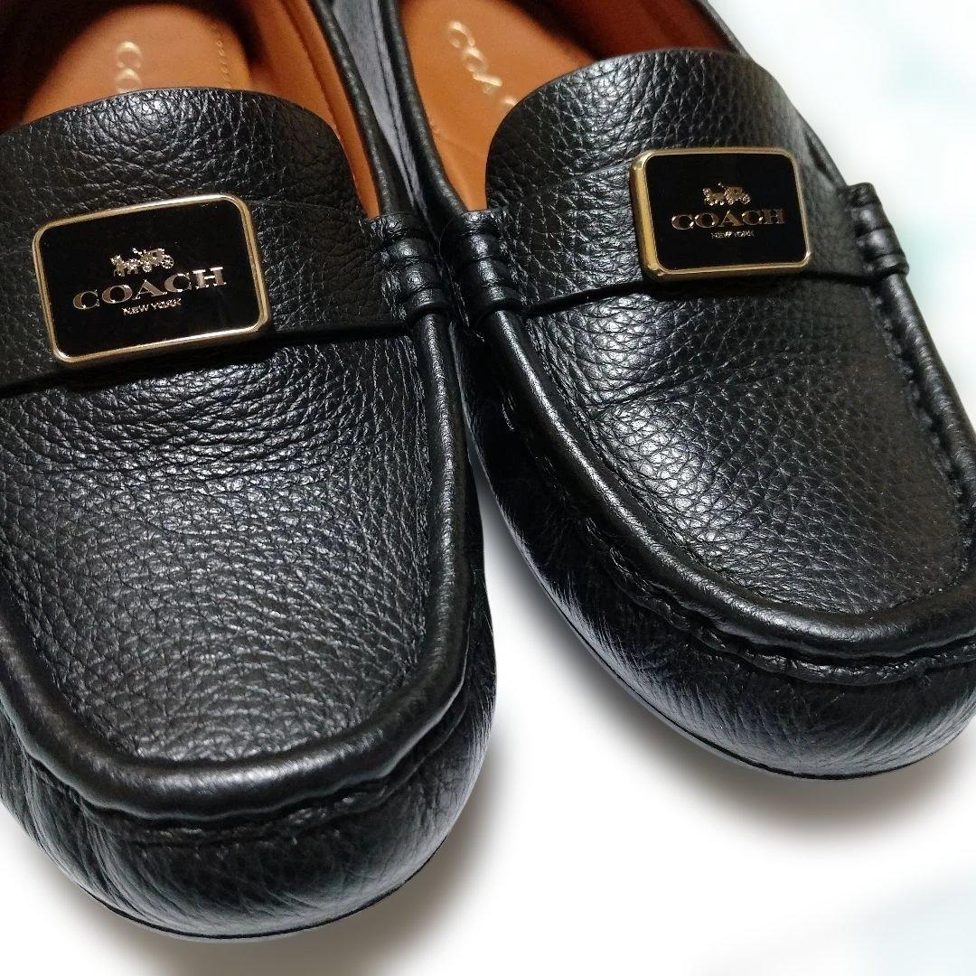 【送料・匿名配送】美品COACH ブラックレザー サイズ6　 23cm相当