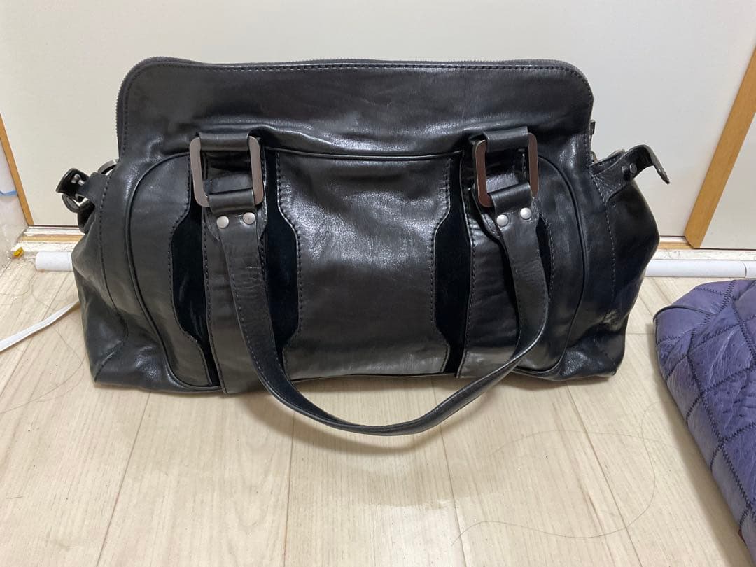 JIMMY CHOO ブラックレザー ハンドバッグ