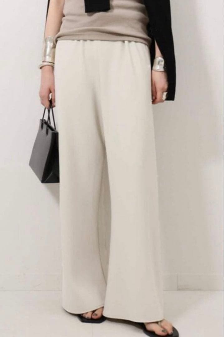 【未使用タグ付き】AP STUDIO エラスティックパンツ ナチュラル 36 M