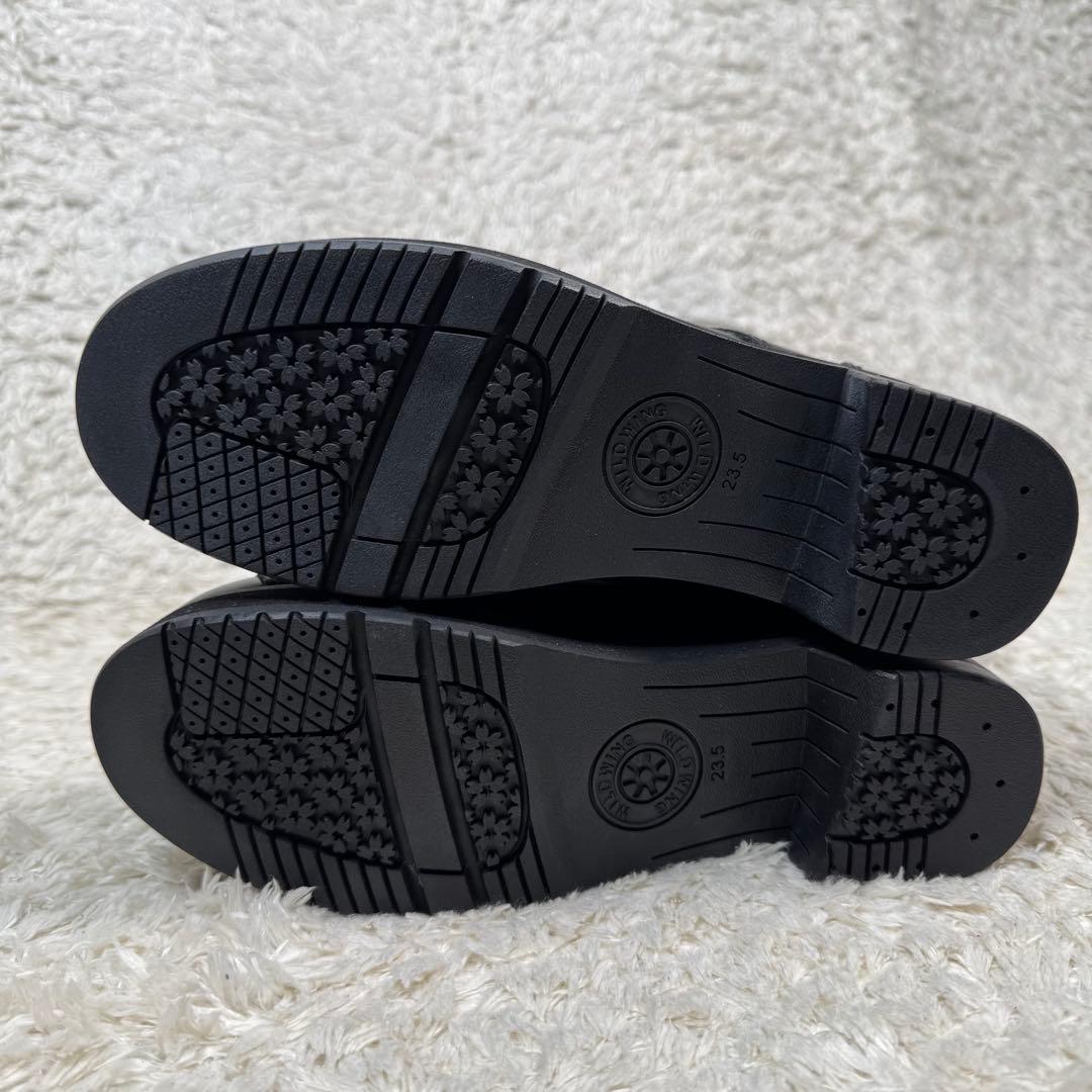 新品 ワイルドウィング 厚底ストーク ロングブーツ バイカーブーツ サイドジップ