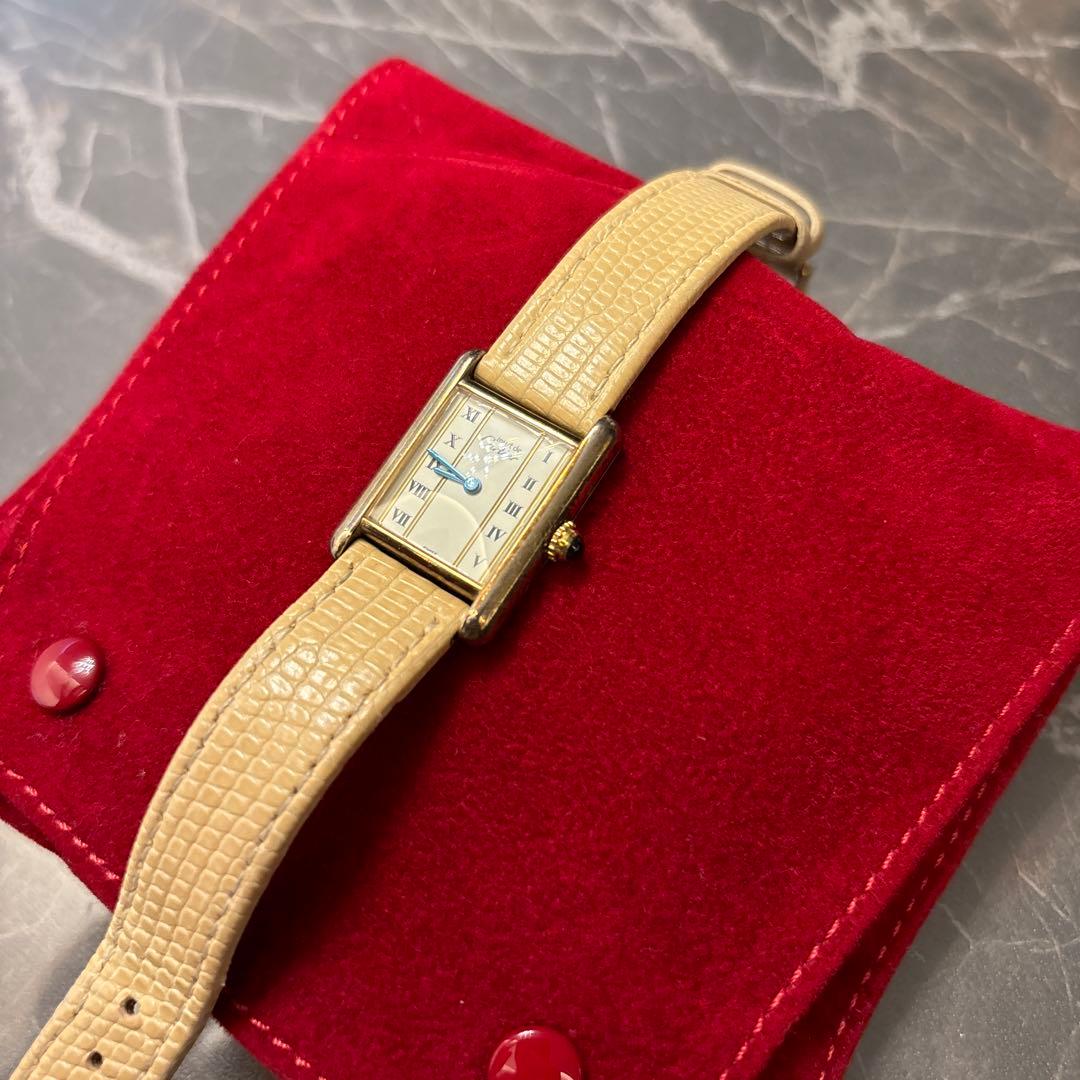 カルティエ　タンク　縦ローマ