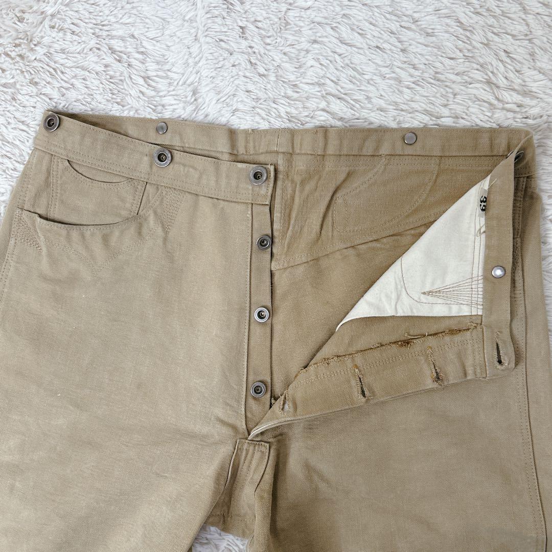 【名作】ダック地 Warehouse ウエアハウス サスペンダー シンチバック