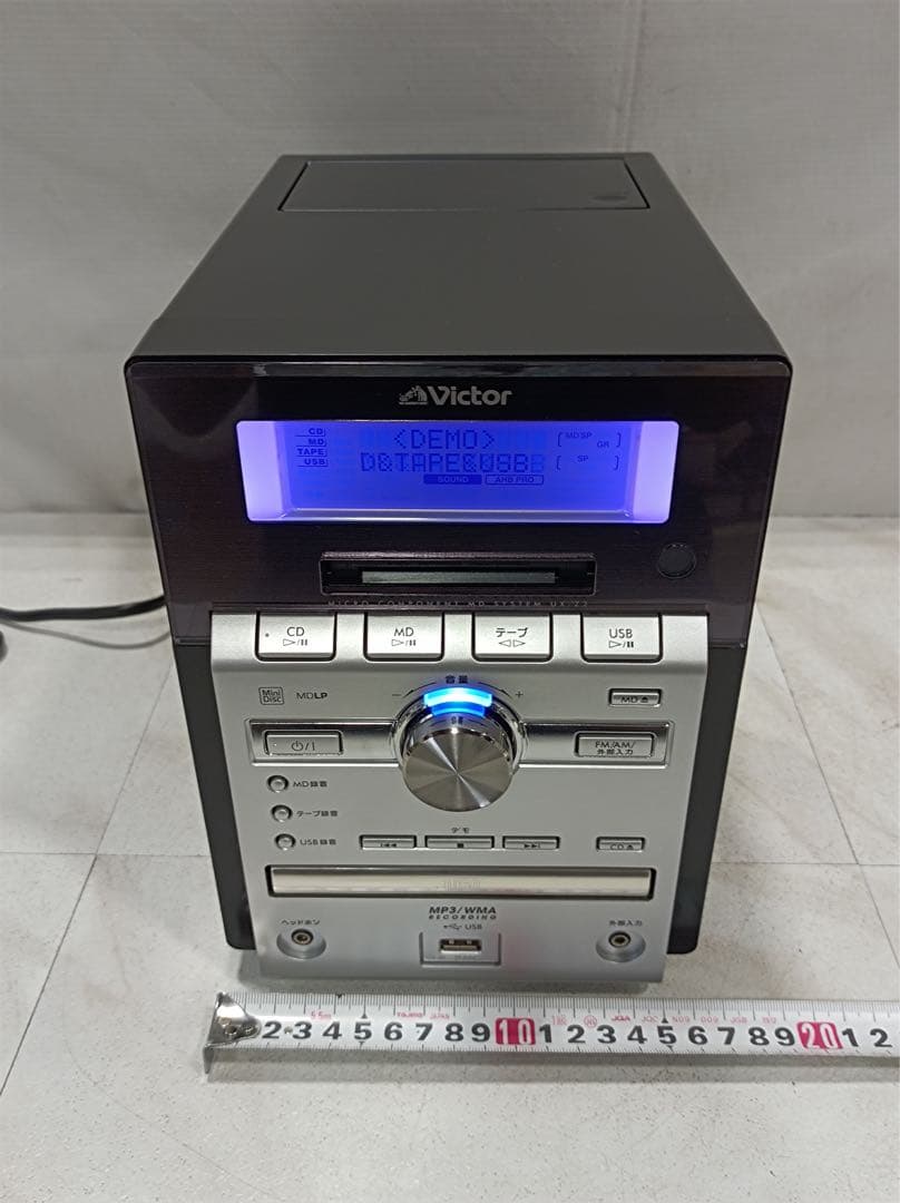 八6207【美品】Victor CD MD カセットレシーバー