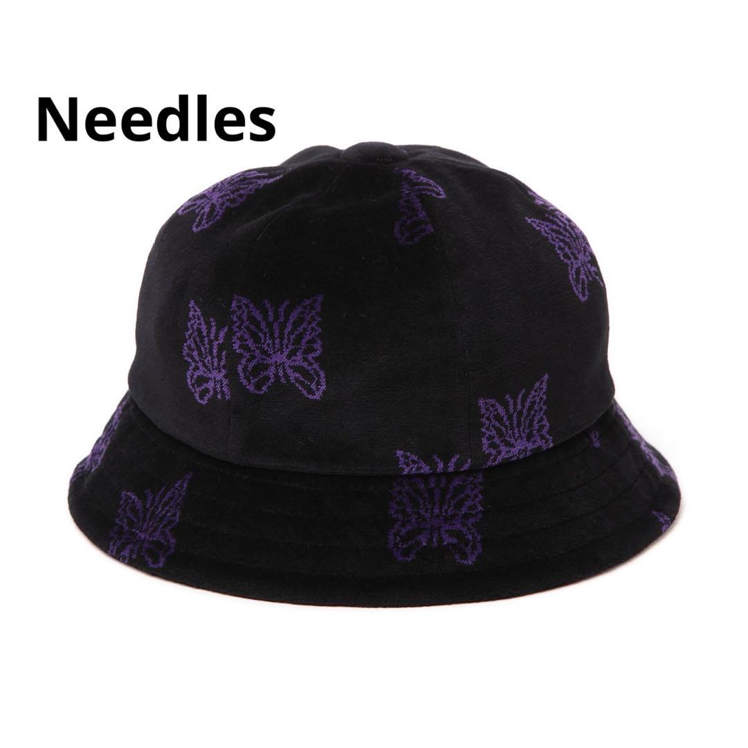 タグ付き Needles パピヨン総柄　バミューダハット　L