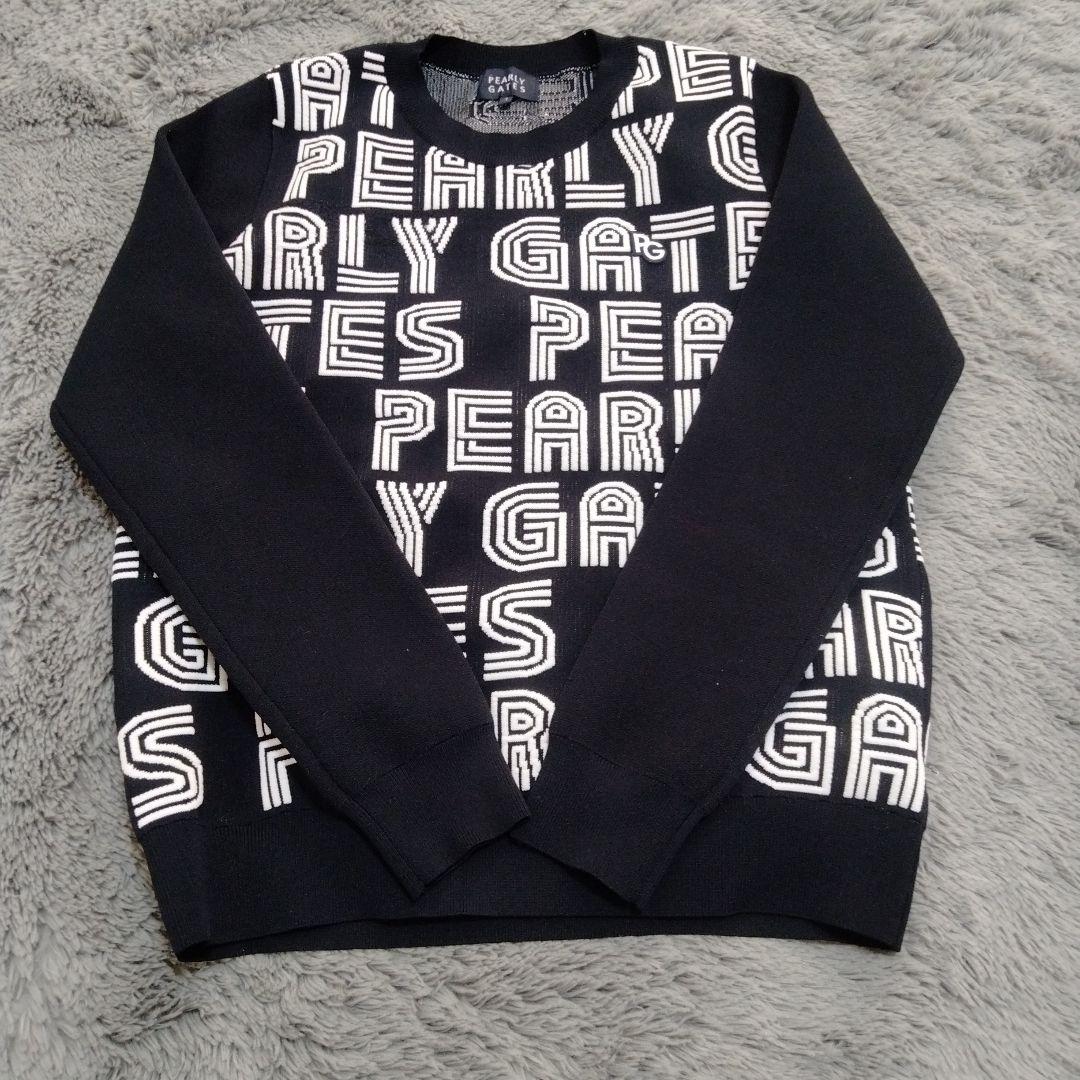 【美品♡】PEARLY GATES ロゴ*ニット♡総柄　M ゴルフ/スポーツ