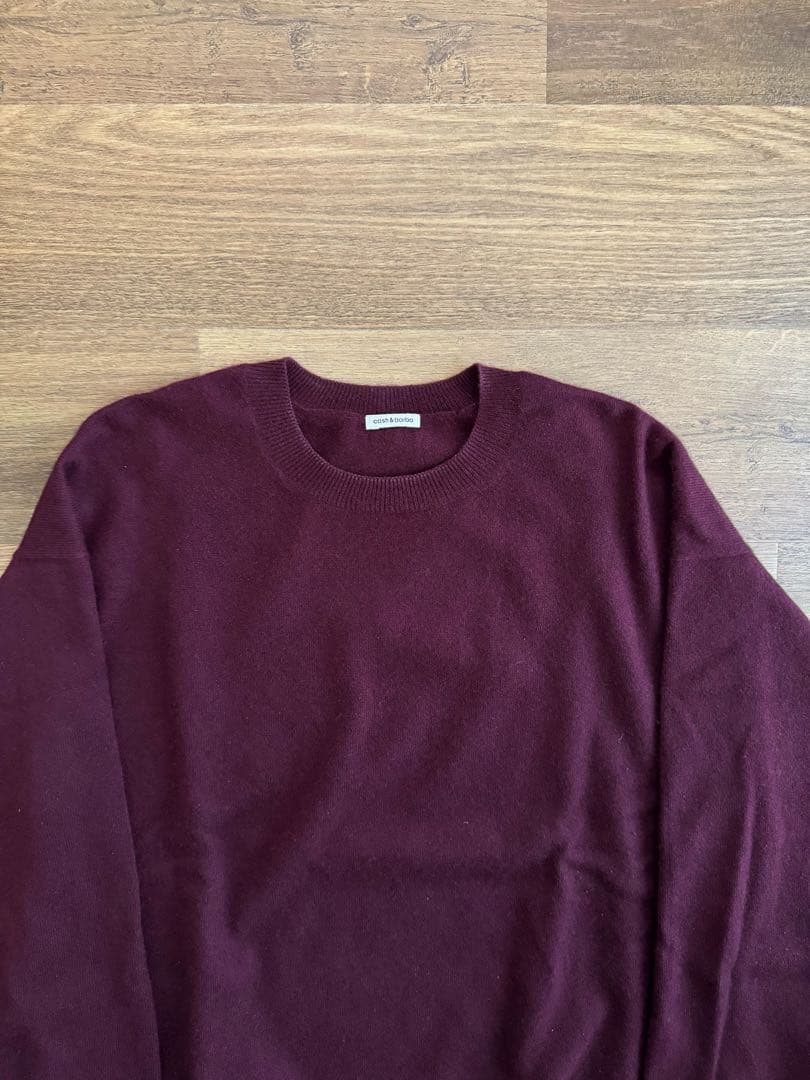 cash & barba モンゴリアンカシミヤセットアップ ボルドー